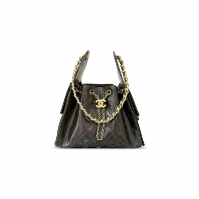 CHANEL MASTER 25 SMALL HANDBAG OIL-WAXED CALFSKIN AS5293 (30*26*14cm)